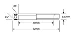 Roulement Enduro ACB 6808 CC SS - 440c Stainless (Angular Contact) - 40x52x6,5 (36x45°)